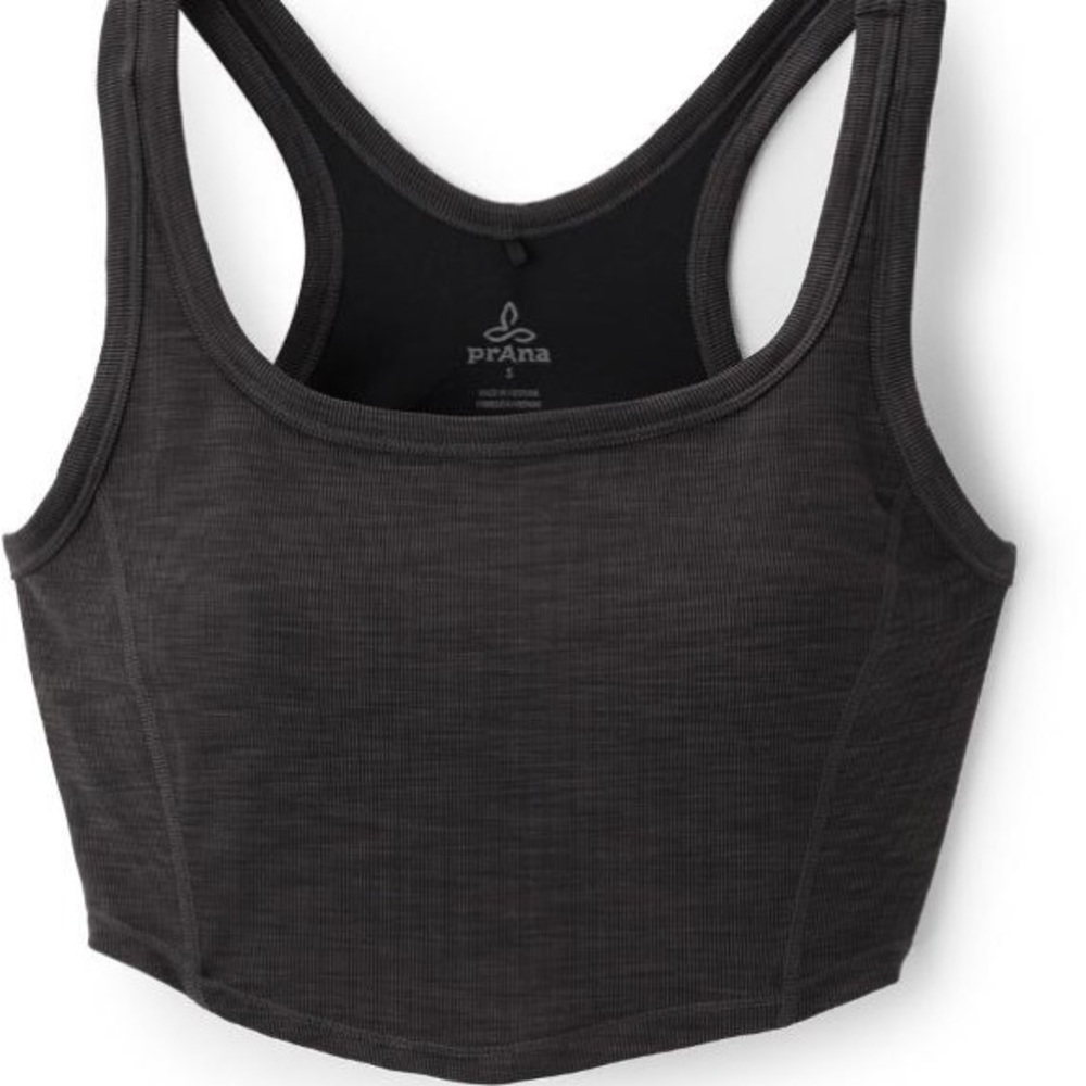 (A4c) prAna Becksa Bralette ONLY, Color - Black Heather, Size‎ Medium, NWT - Picture 4 of 8